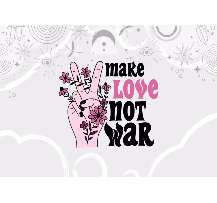 Romantic wall mural create affection not conflict - TenStickers