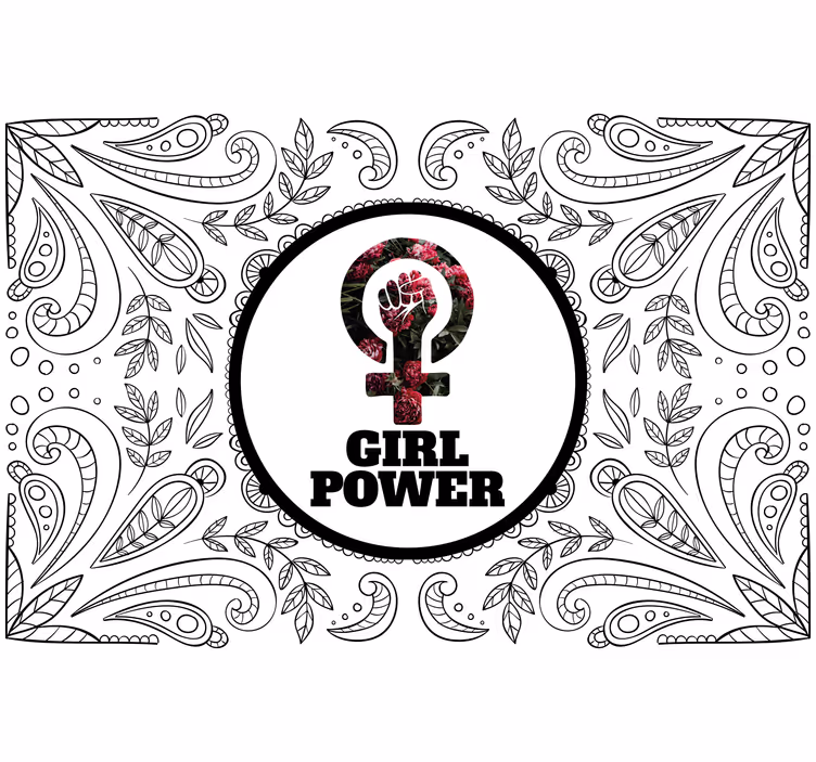 Quote wall mural empowering women statements - TenStickers
