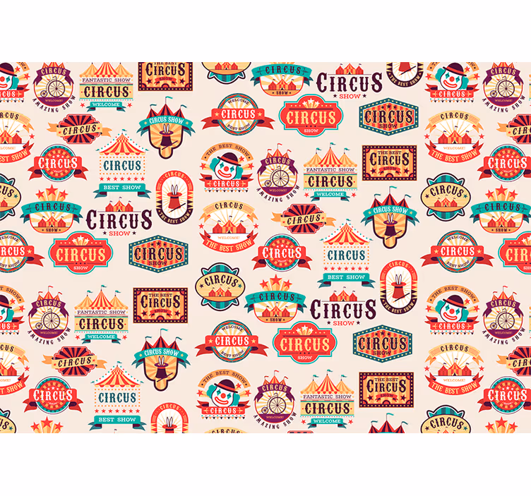 Quote wall mural circus-themed decor - TenStickers