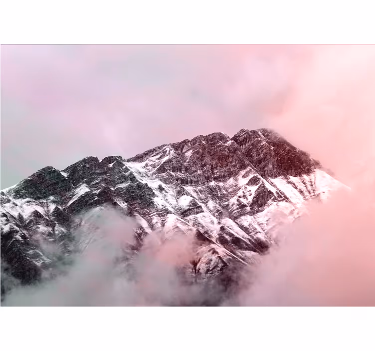 Wall mural mountain snowy mountain peak - TenStickers