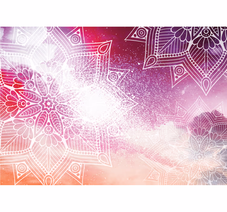 Elaborate mandala motifs mandala wall mural - TenStickers