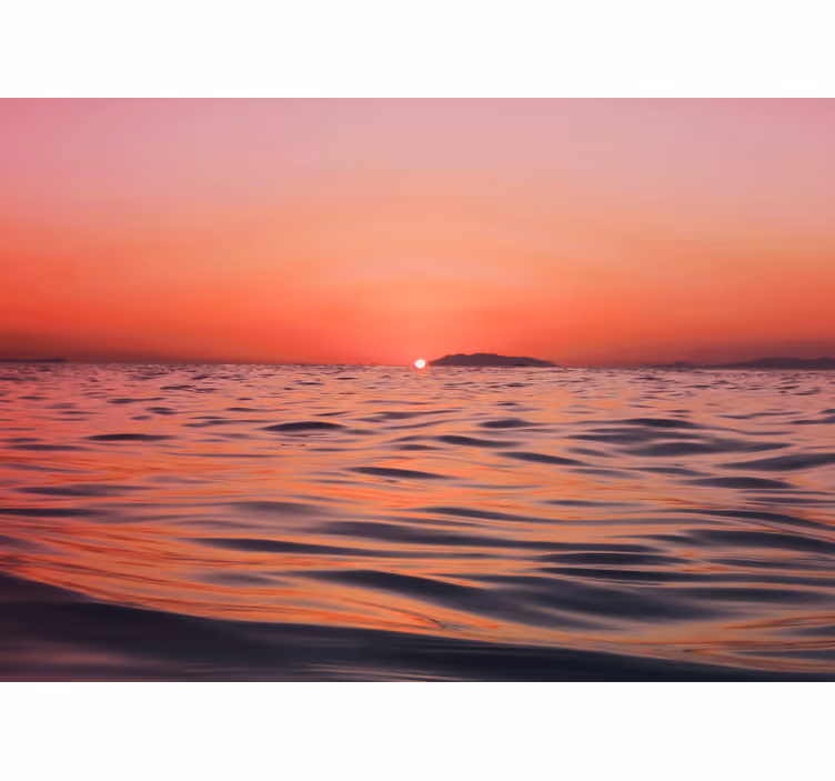 Under the sea wall mural twilight over the ocean - TenStickers