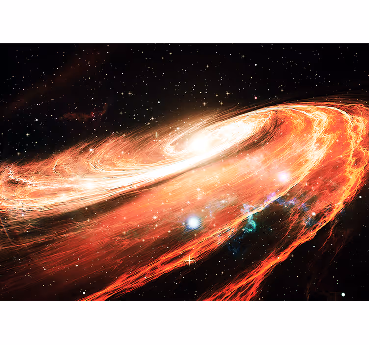 Space wall mural galactic spiral swirl - TenStickers