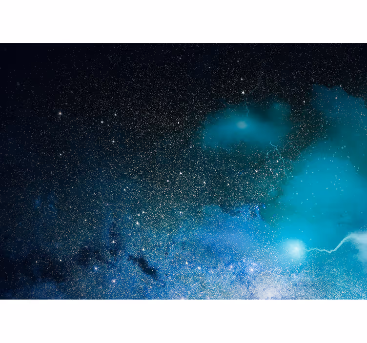 Space wall mural galaxy nebula scene - TenStickers