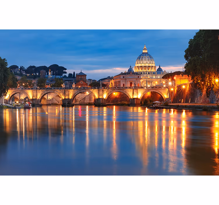 Wall mural madrid st. peter's basilica at twilight - TenStickers