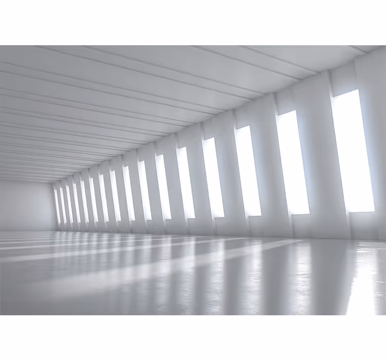 3d wallpaper minimalist bright space - TenStickers