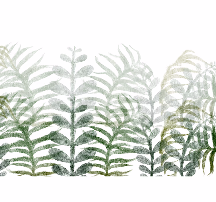 Wall mural nature foliage design - TenStickers