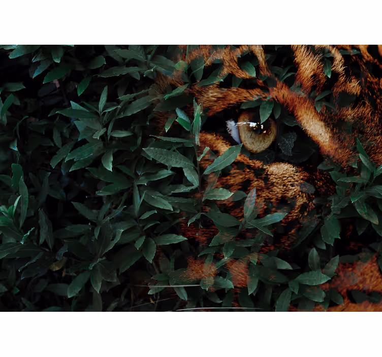 Leopard among foliage animals wall mural - TenStickers