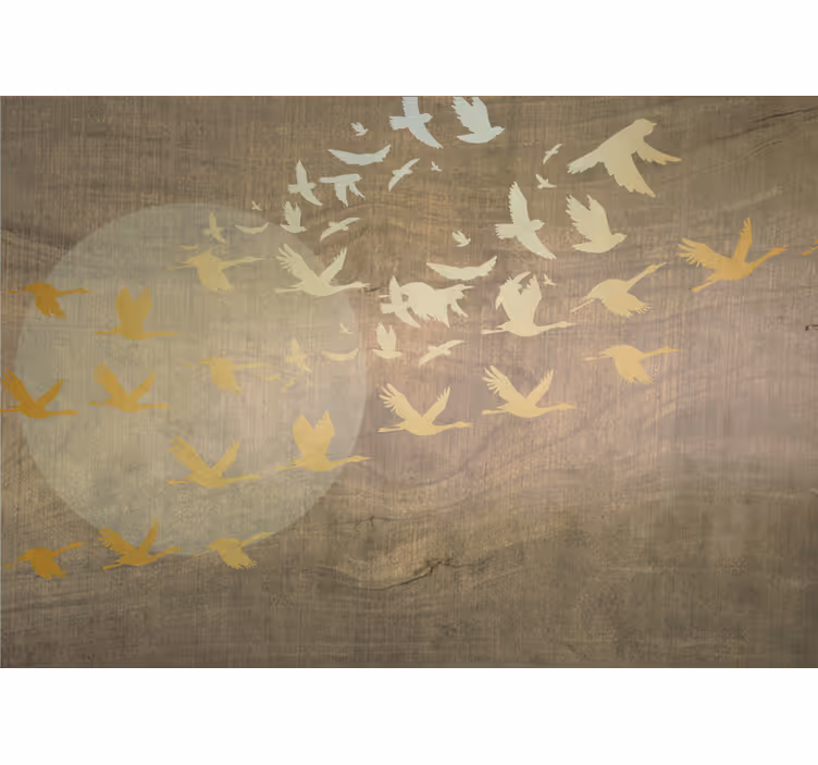 Wall mural nature birds in flight - TenStickers