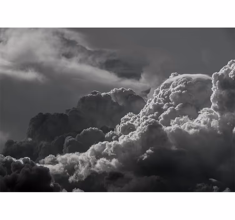 Sky wall mural dramatic cloud formation - TenStickers