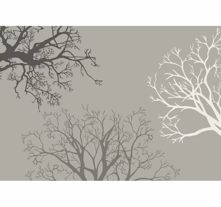 Graceful Branches Arrangement wall mural trees - TenStickers