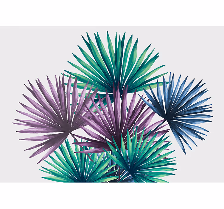 Nature wallpaper tropical leaf designs - TenStickers