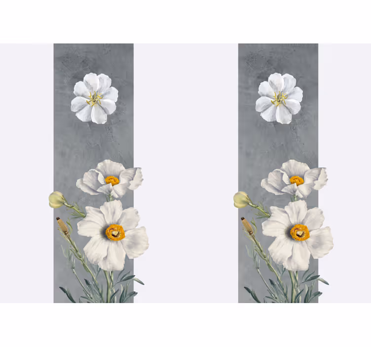 Elegant daisy design flower wall mural - TenStickers