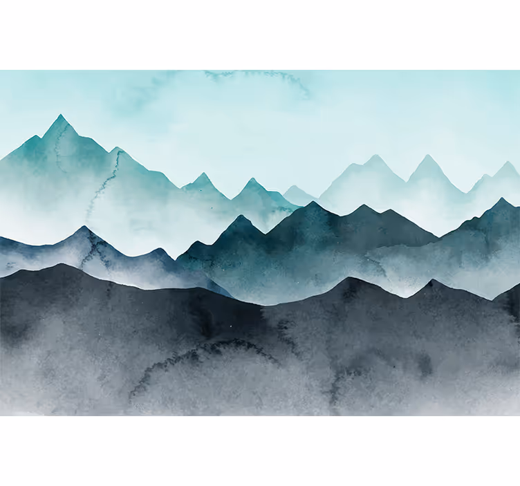 Wall mural mountain majestic mountain horizon - TenStickers