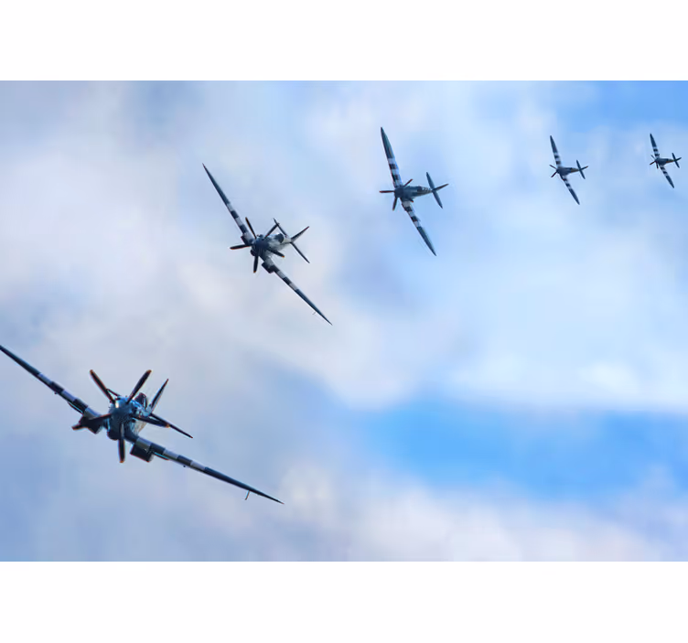 Incoming Spitfires photo mural - TenStickers