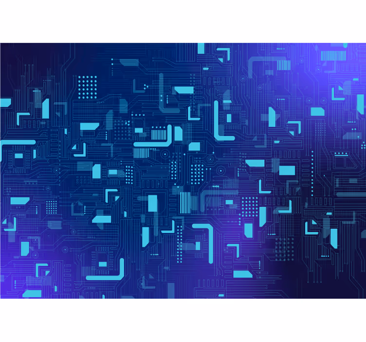 Electronic circuit Wallpaper - TenStickers