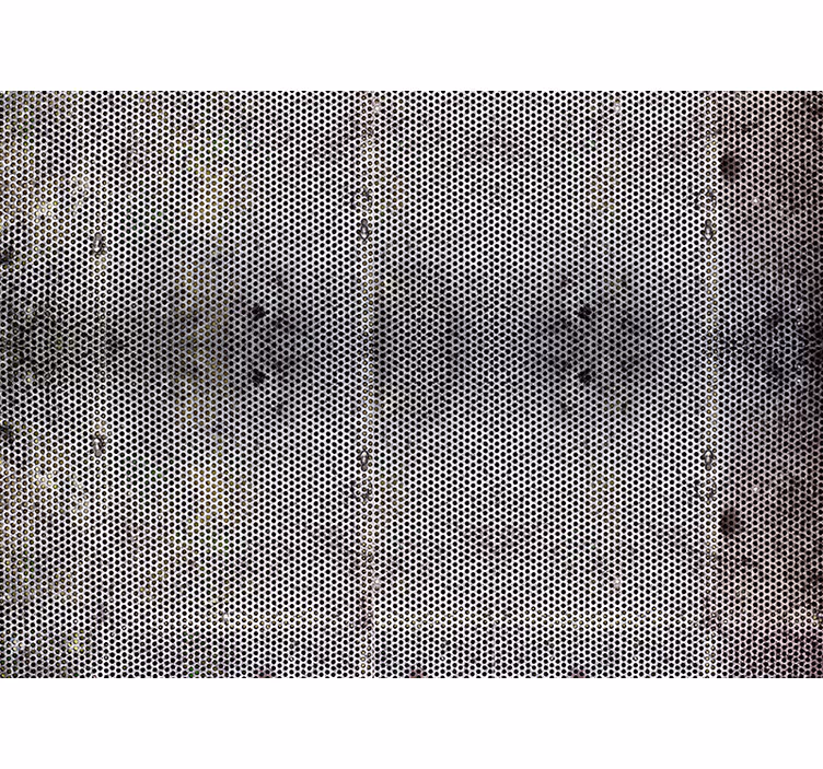 Metal with holes wall mural - TenStickers