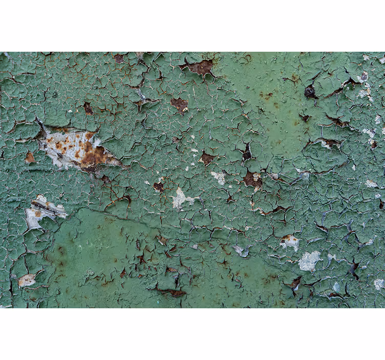 Rusty peeled metal wall mural - TenStickers