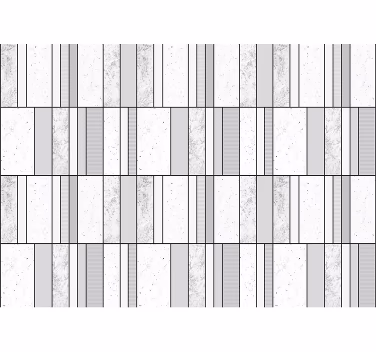 Marble with black lines bathroom mural - TenStickers