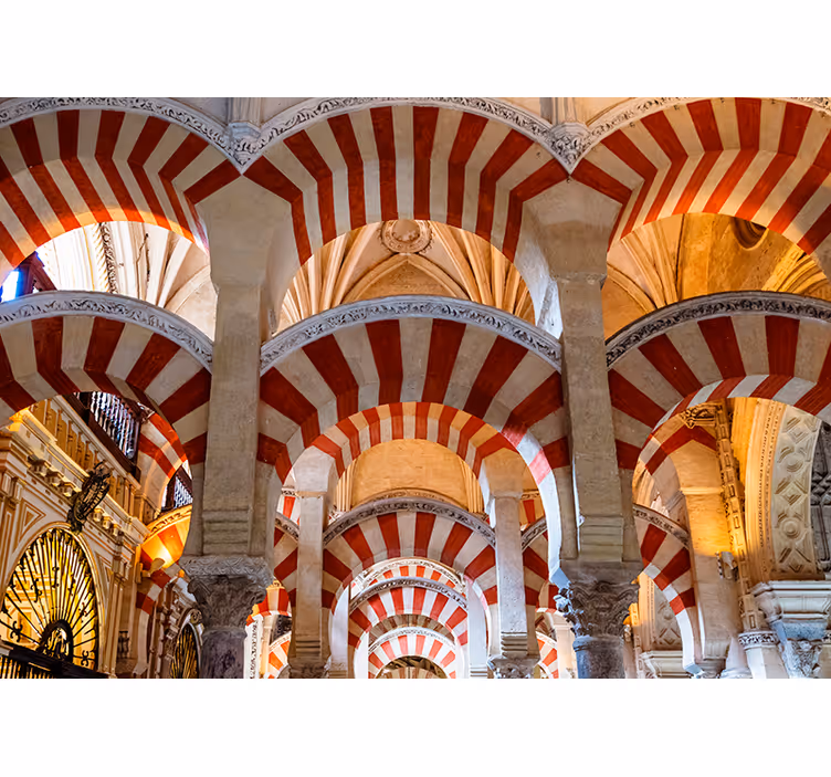 Architectural Arches city wall mural - TenStickers