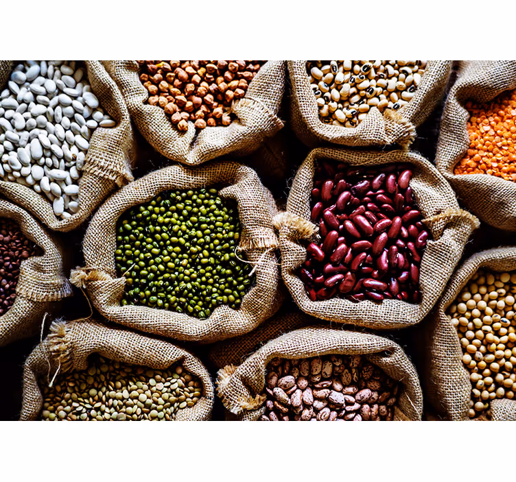 Legume Pantry Display wall mural kitchen - TenStickers