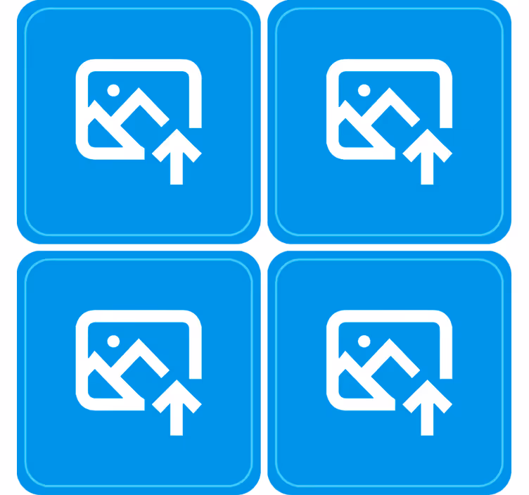 Personalised Dog Photo coasters - TenStickers