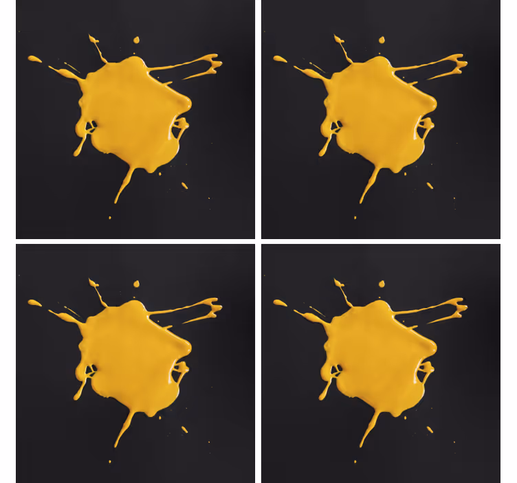 Yellow splash texture texture coasters - TenStickers