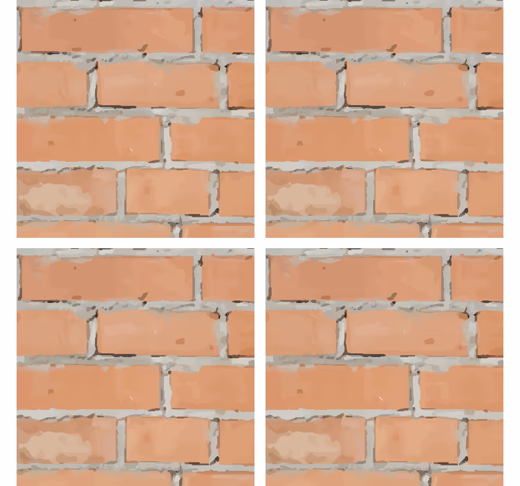 Texture coasters textured brick design - TenStickers