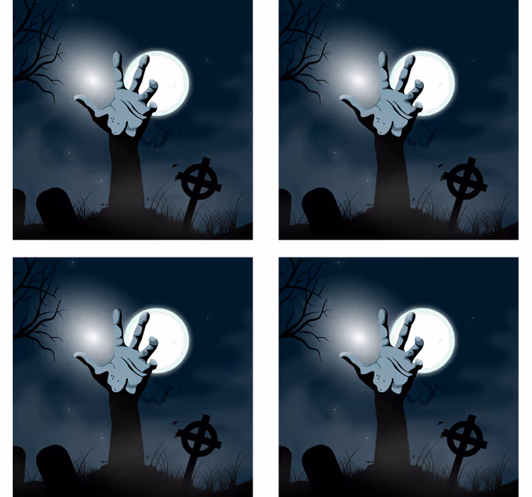 Halloween coaster creepy graveyard hand - TenStickers