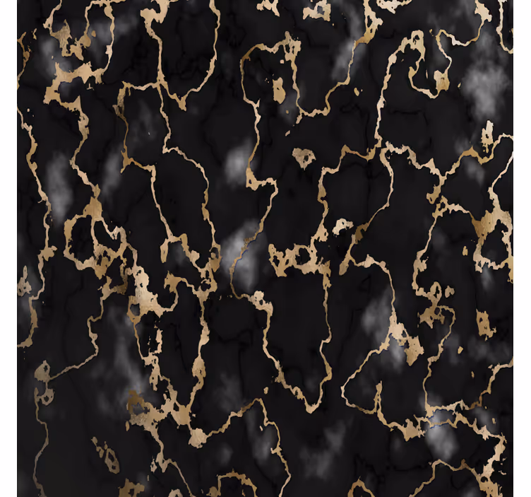 Texture coasters elegant black and gold design - TenStickers