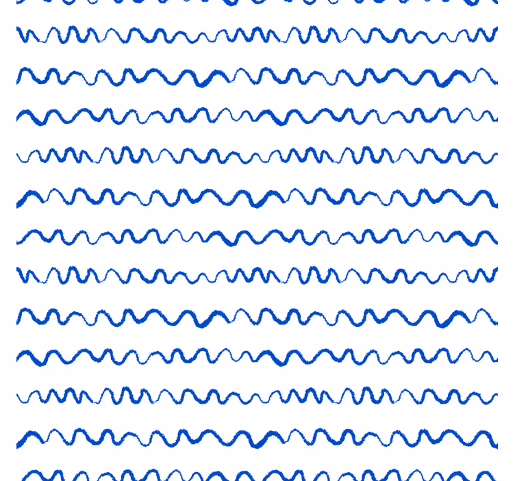 Texture coasters wavy blue lines pattern - TenStickers