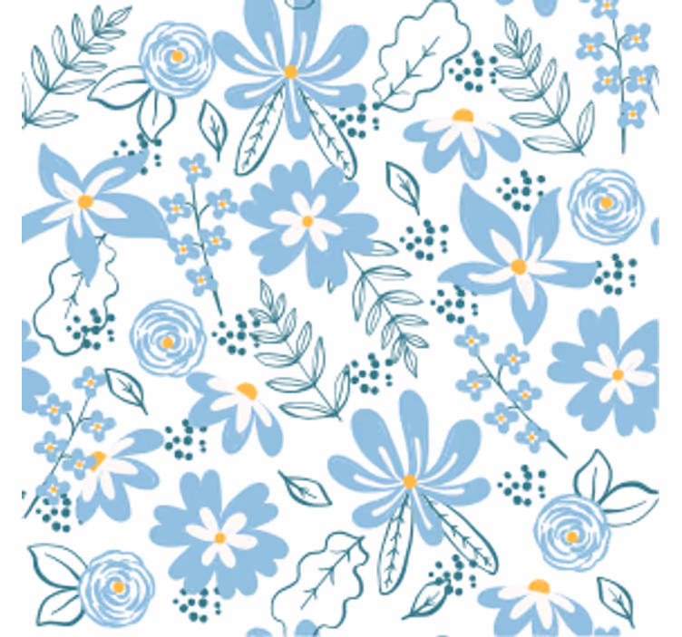 Texture coasters botanical floral design - TenStickers