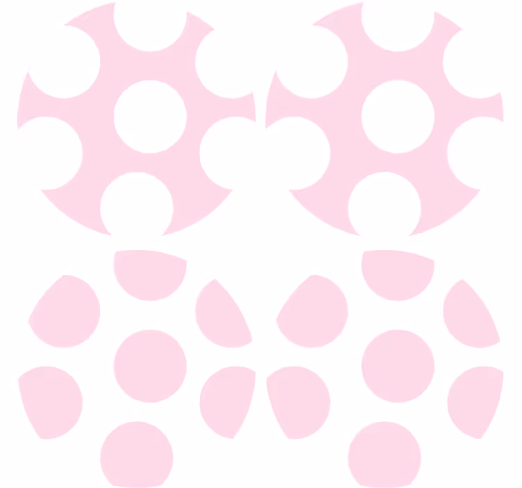 Texture coasters soft polka dot design - TenStickers