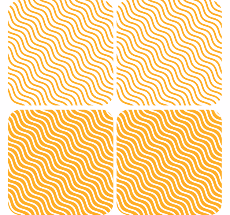 Texture coasters with wavy pattern surface - TenStickers
