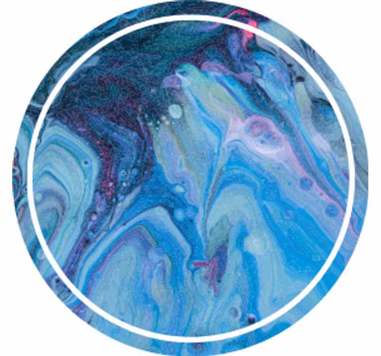 Texture coasters swirling blue design - TenStickers