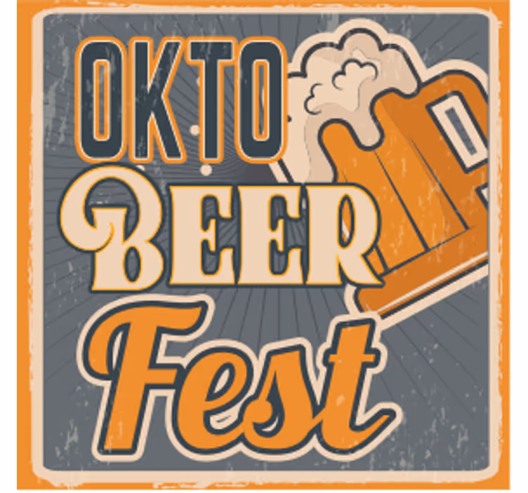 Beer mats oktoberfest beer celebration - TenStickers