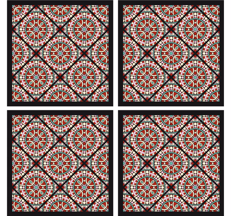 Texture coasters geometric circular design - TenStickers