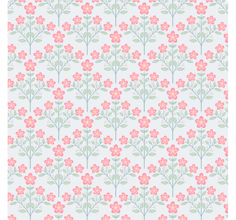 Texture coasters floral design in pastel - TenStickers