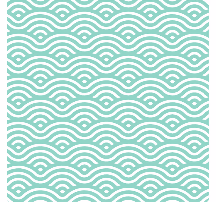 Texture coasters wavy line pattern - TenStickers