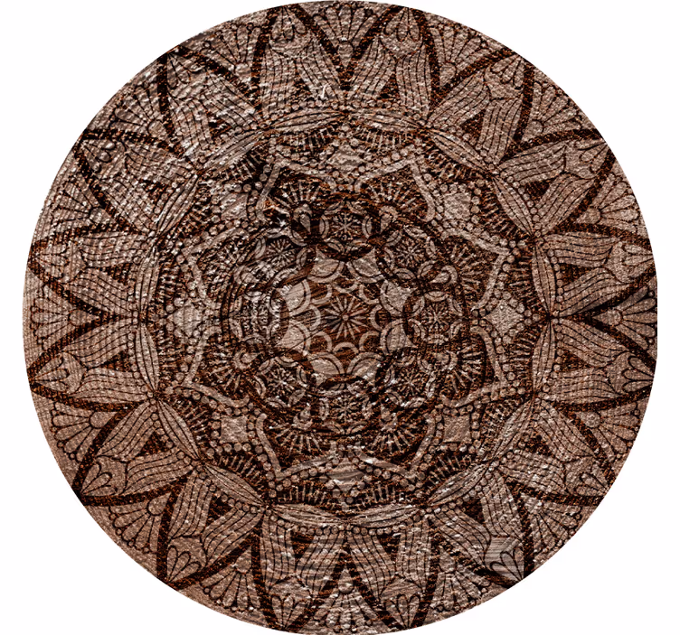 Texture coasters with detailed lace design - TenStickers