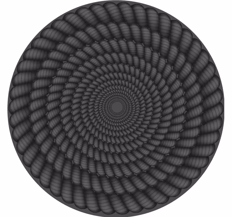 Texture coasters spiral pattern round - TenStickers