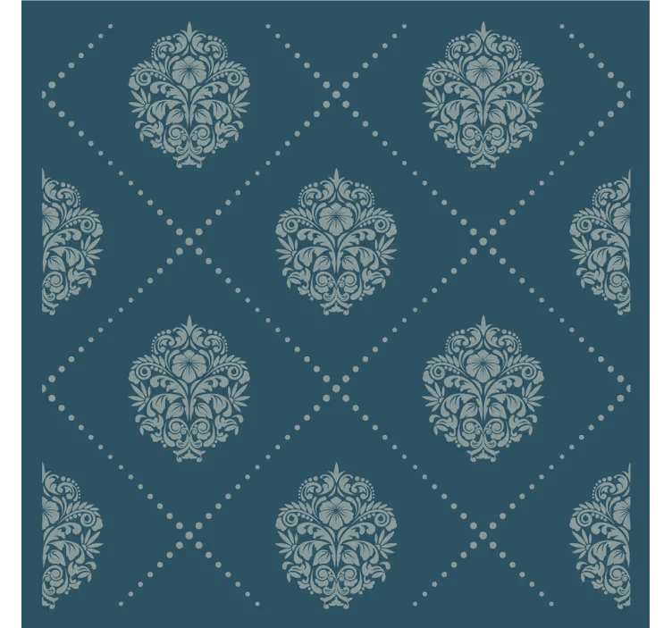 Texture coasters graceful floral design - TenStickers