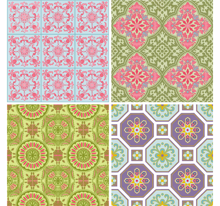 Texture coasters vibrant textured squares - TenStickers