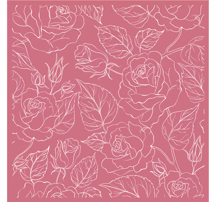 Texture coasters with elegant floral designs - TenStickers