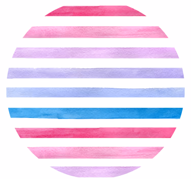 Texture coasters watercolor stripe design - TenStickers
