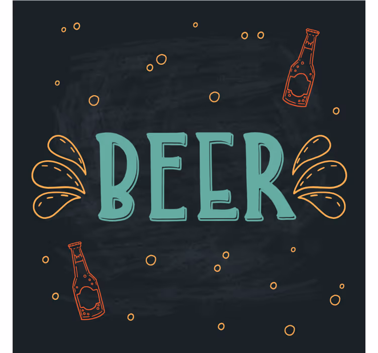 Beer mats fun brewing idea - TenStickers