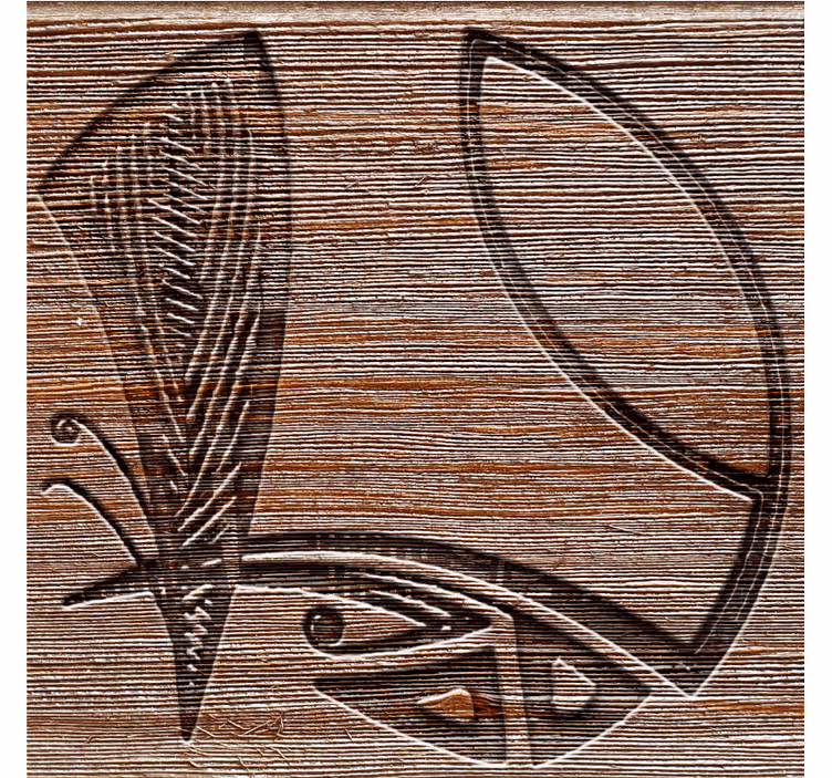 Texture coasters with intricate wood patterns - TenStickers