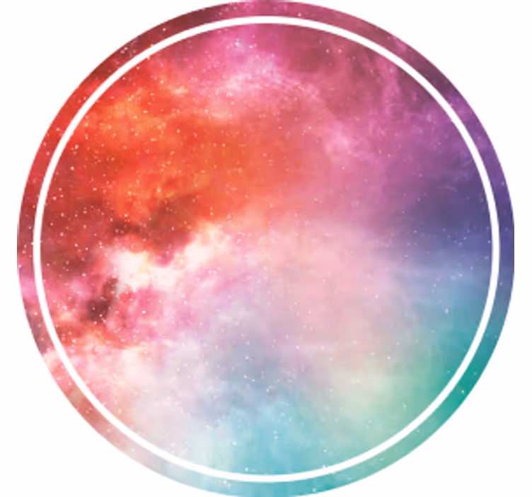 Galactic colorful swirl texture coasters - TenStickers