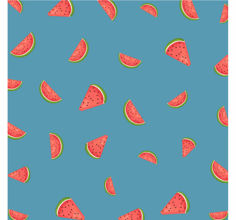 Modern coasters with colorful watermelon design - TenStickers