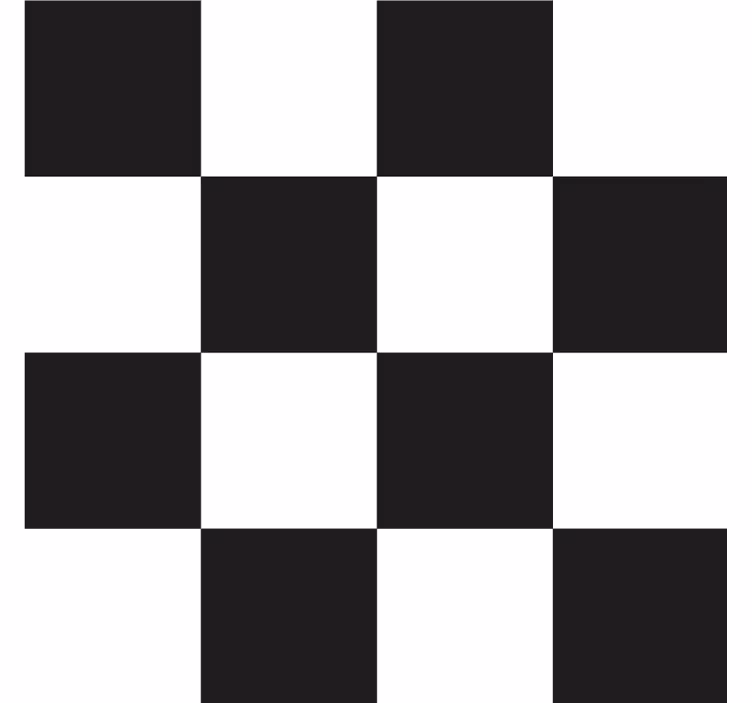 Texture coasters with checkerboard pattern design - TenStickers
